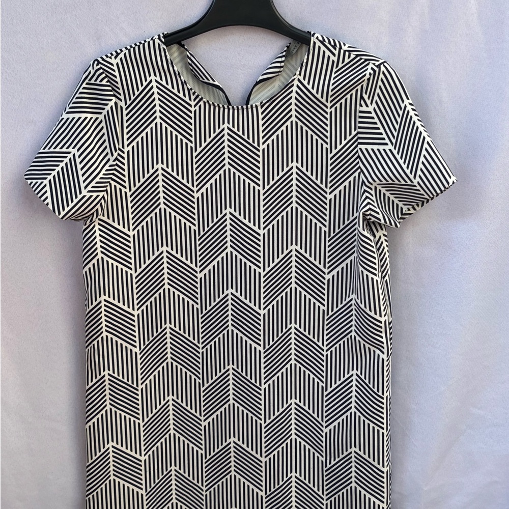 Zara Black and White Asymmetrical Dress‎